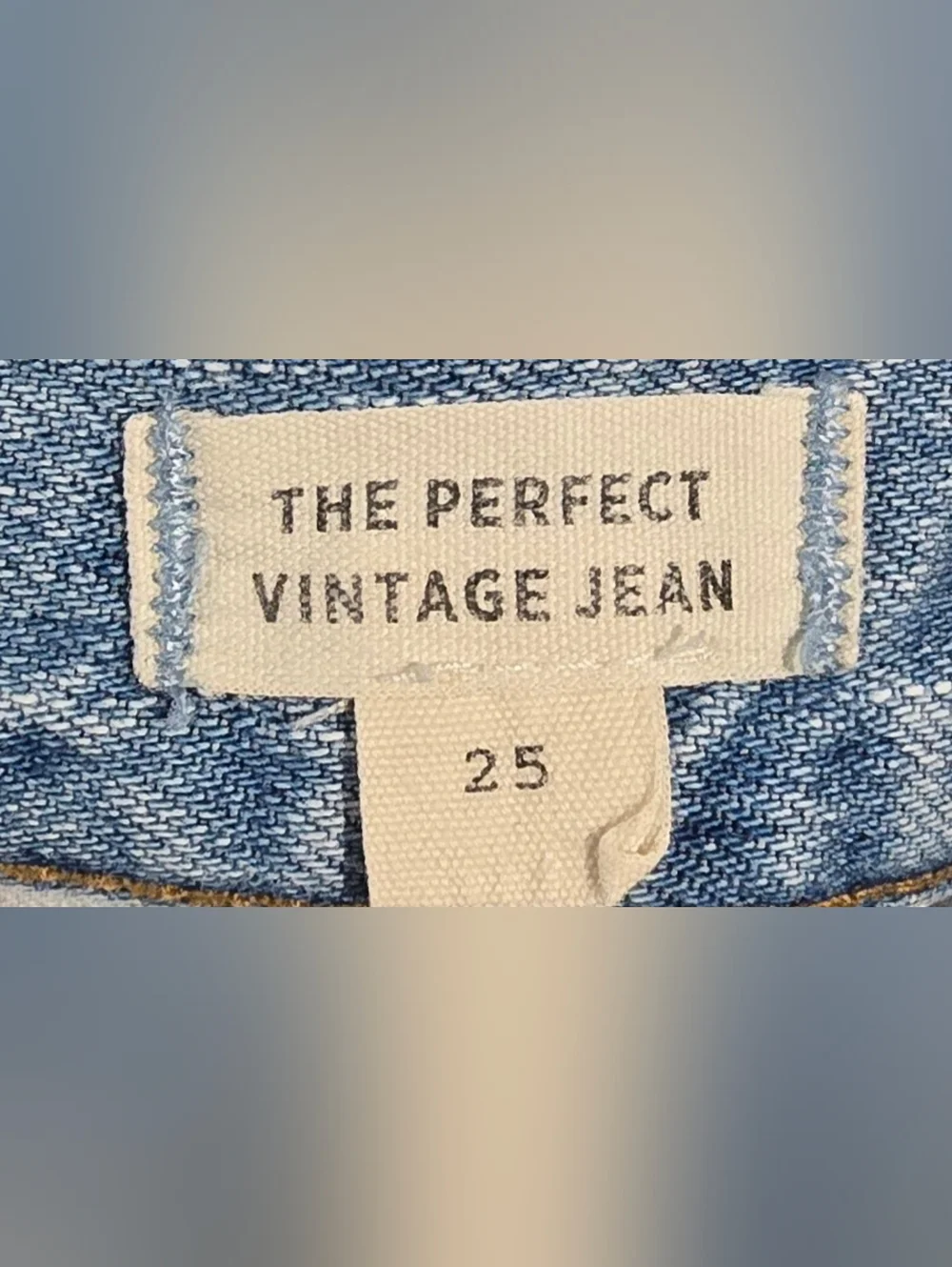 Madewell The Perfect Vintage Straight Leg Jean Size 25 - Picture 7 of 8